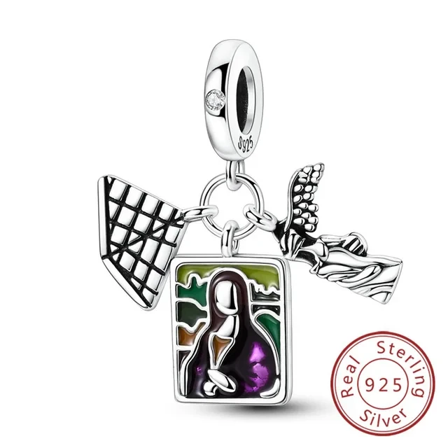 S925 Silver Charm "Louvre, Mona Lisa" 415 – photo 3